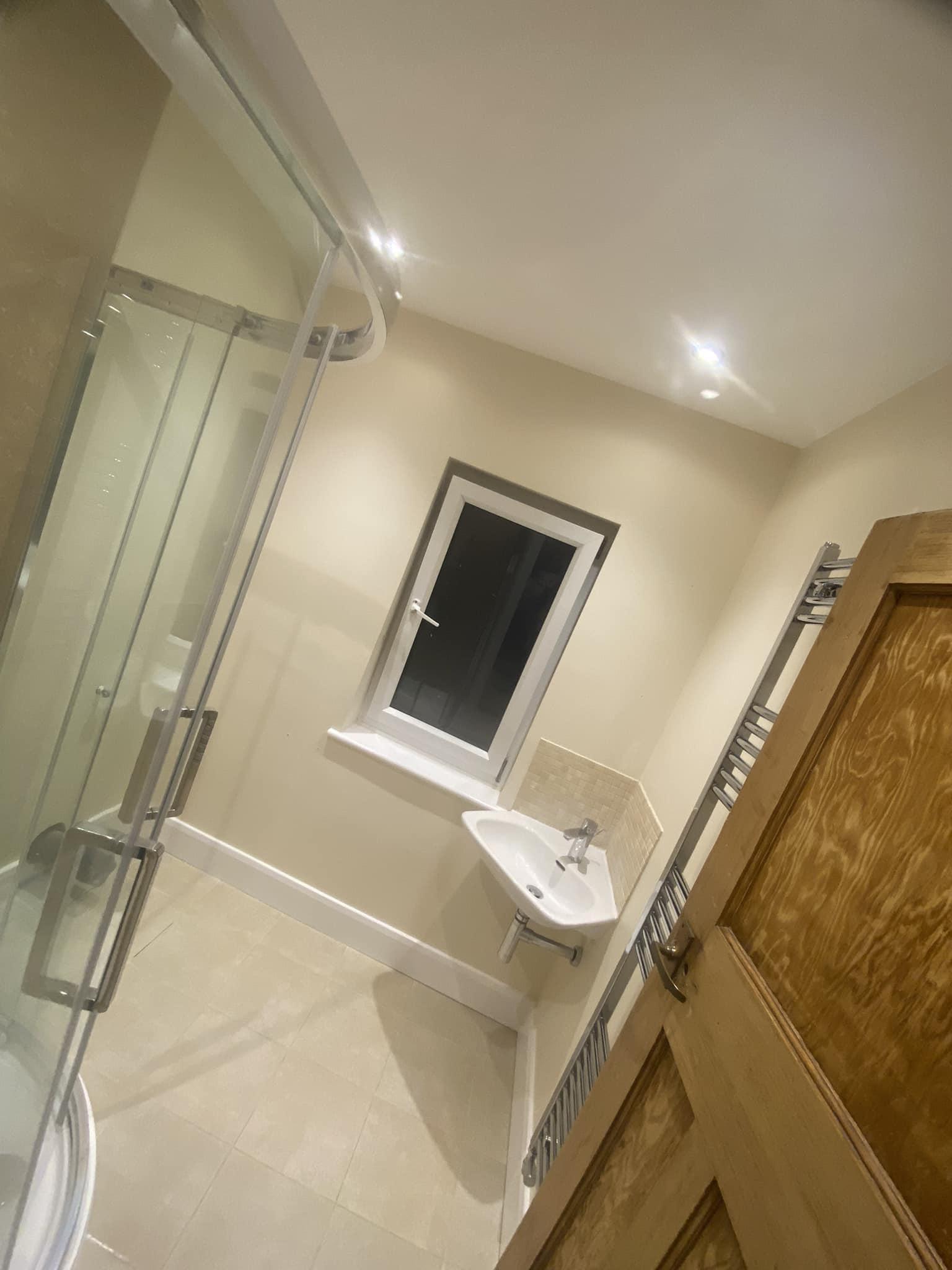 Professionally painted bathroom in Derby